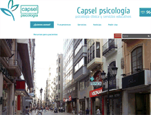 Tablet Screenshot of capselpsicologia.com